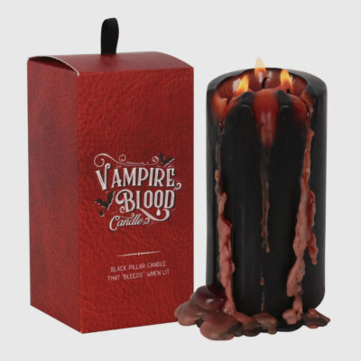 vampire blood candle black pillar dripping red wax gothic ritual