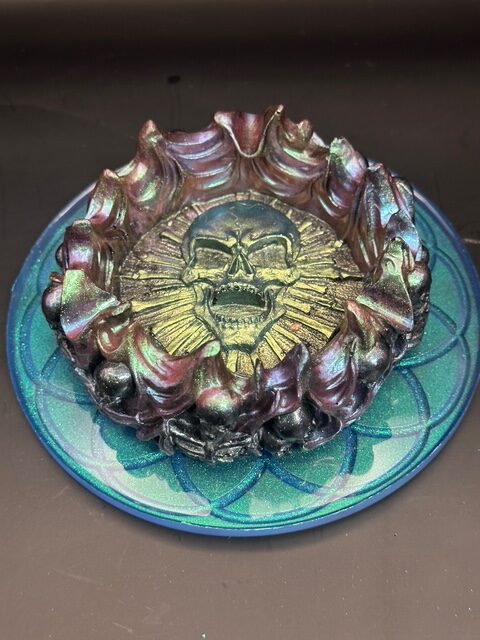 “Trashmagick Alchemy resin ashtray and plate