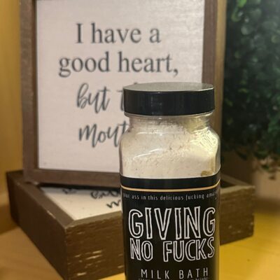 Giving no fucks Milk Bath