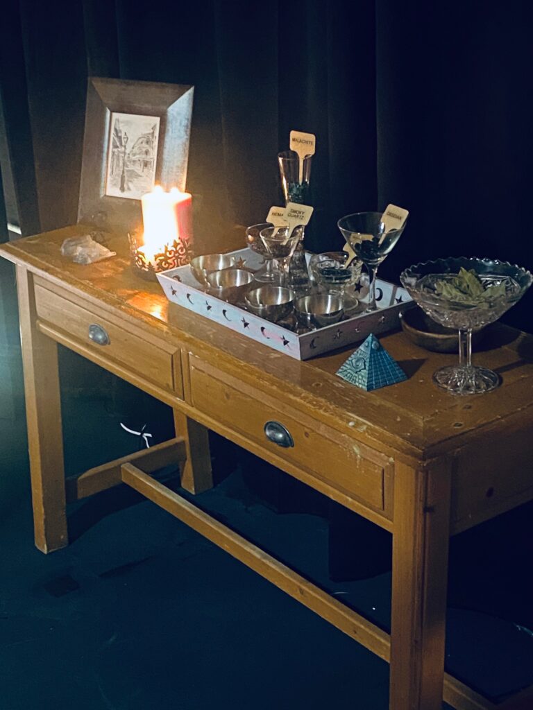 “Trashmagick Alchemy shop table of intent